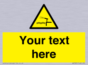 Custom warning water cannon